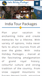 Mobile Screenshot of indiaholidaypackages.com